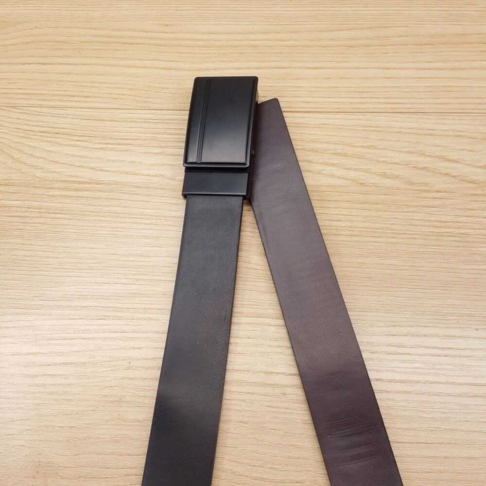 ALFANI Belt Mens Size XL Black Brown Black Reversible Plate Slide Buckle